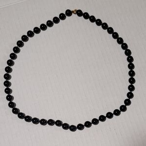 Vintage Black Faux Pearls